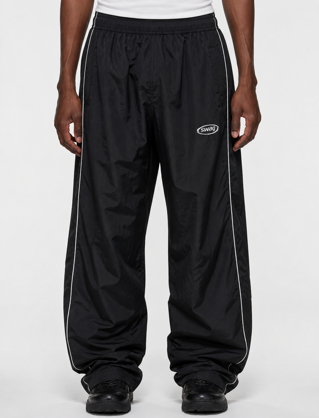 SWAG TRACK PANTS (BLACK)