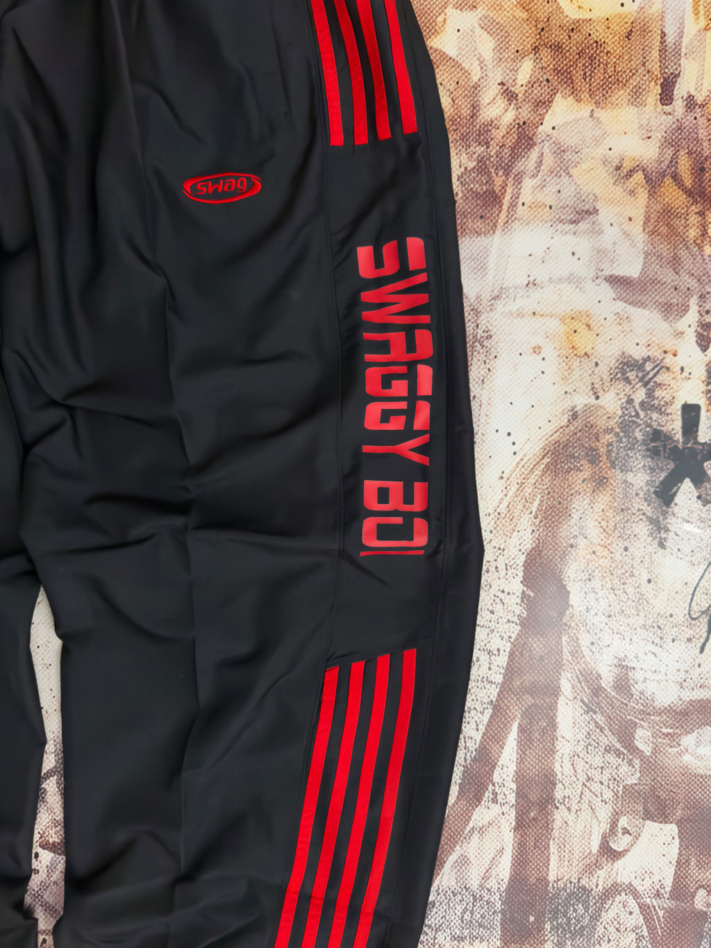 llllstrips''SWAGGYBOI'' Track pants